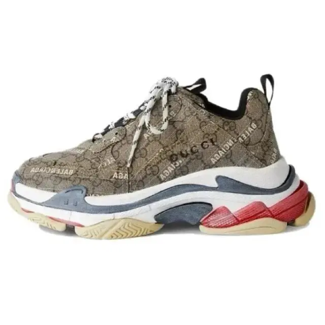 Gucci x Balenciaga Triple S Beige Red