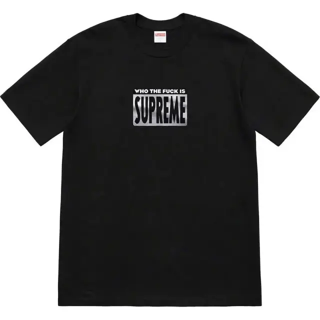 Supreme Who The Fuck Tee Black