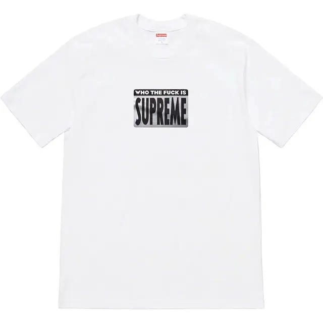 Supreme Who The Fuck Tee White