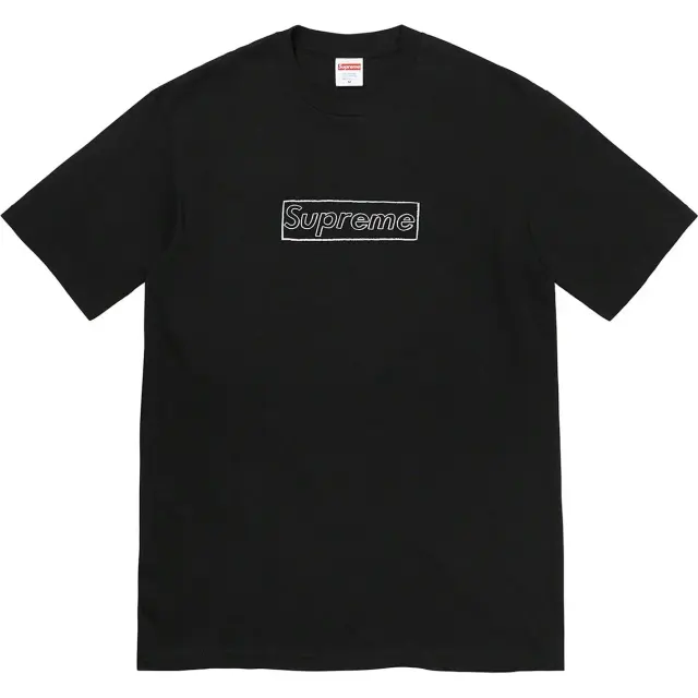 Supreme Chalk Logo Tee Black