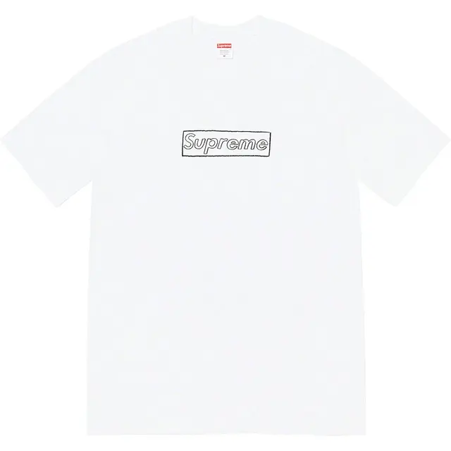 Supreme Chalk Logo Tee White