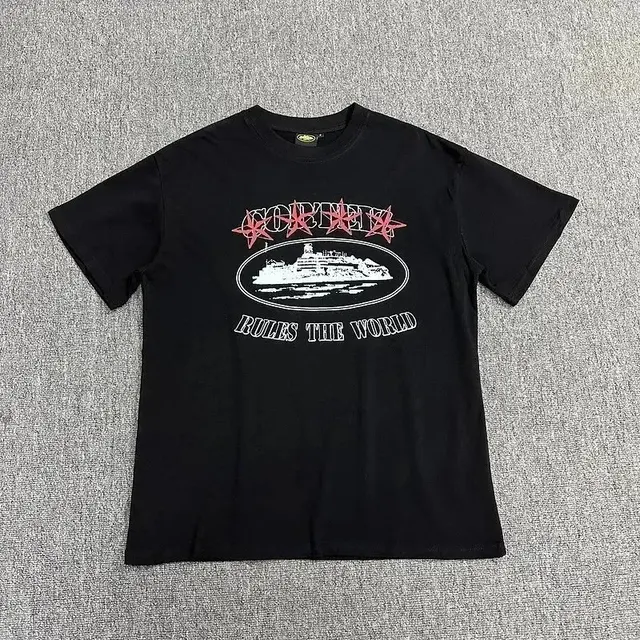 Corteiz 4 Starz Alcatraz Tee Black