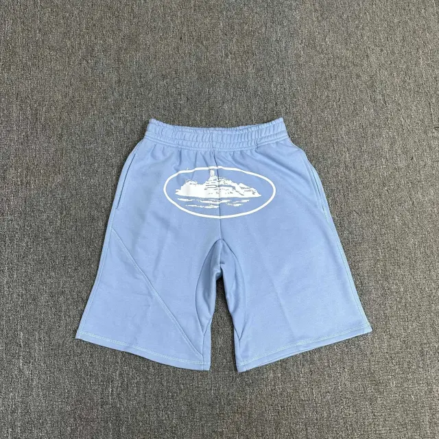 Corteiz Island Shorts Light Blue