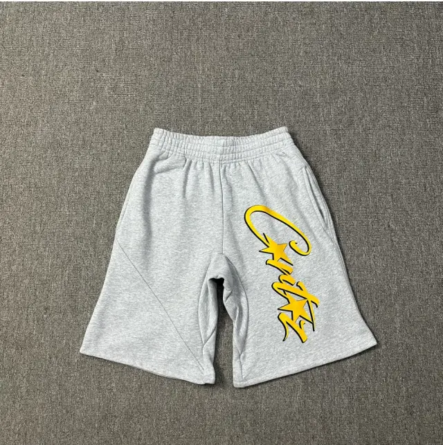 Corteiz Shorts Grey Yellow