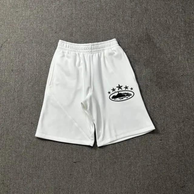 Corteiz Island Star Shorts White