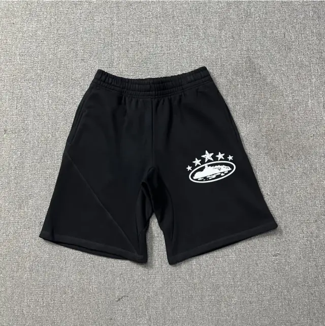 Corteiz 5-Star Alcatraz Shorts Black