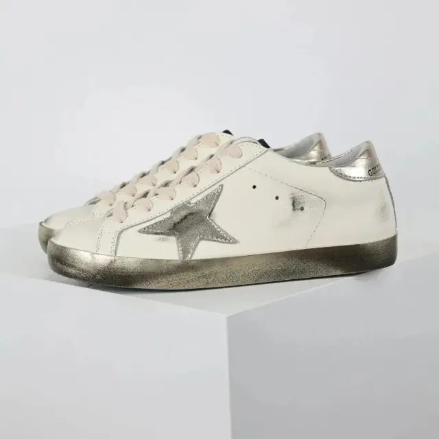 Golden Goose Super-Star White and Gold