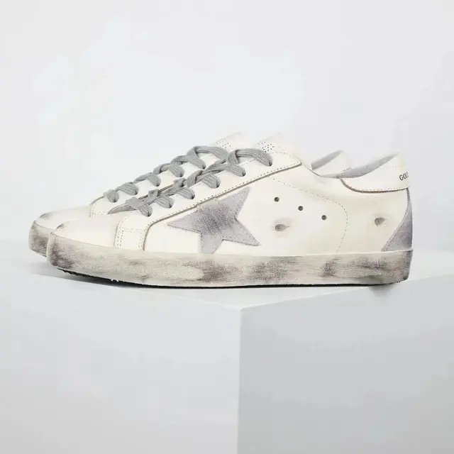 Golden Goose Super-Star White Grey Star