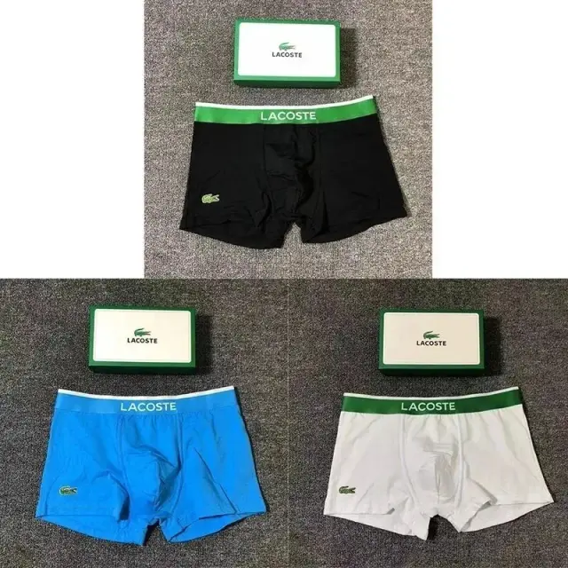 Lacoste Boxer Briefs Black Blue White