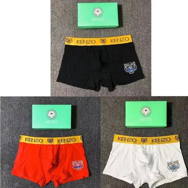 KENZO Boxer Briefs Black Red White