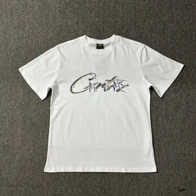 Corteiz Chrome Star Logo T-Shirt White