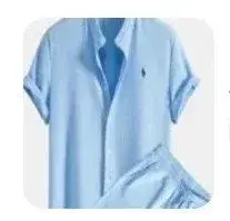 Polo Ralph Lauren Shirt and Shorts Set Light Blue