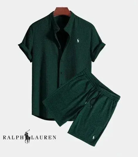 Polo Ralph Lauren Shirt and Shorts Set Dark Green