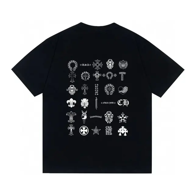 Chrome Hearts Multi Logo T-Shirt Black White