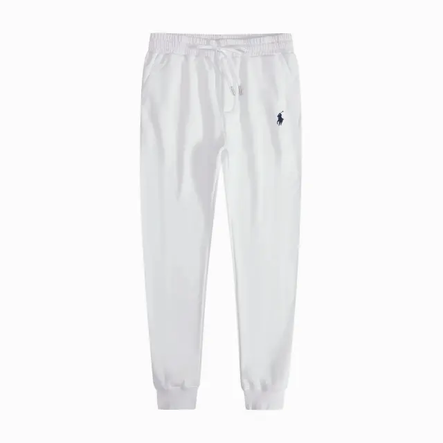 Polo Ralph Lauren White Joggers with Dark Logo