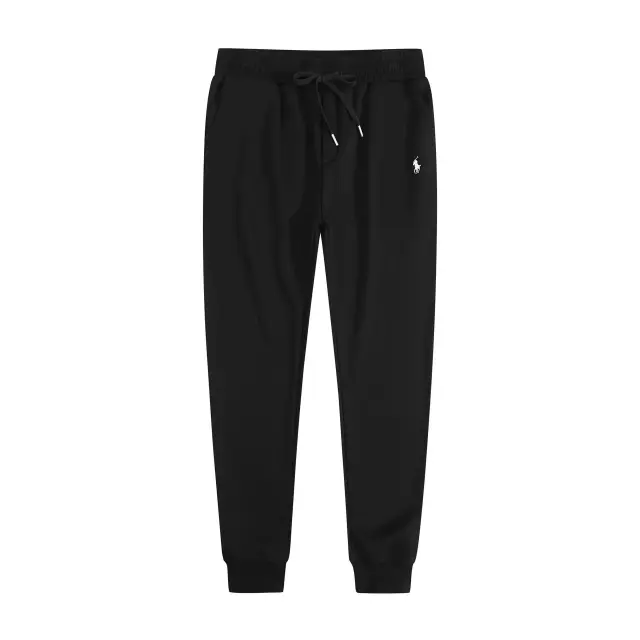 Polo Ralph Lauren Black Joggers with White Logo