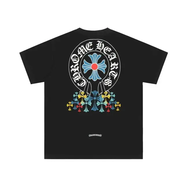 Chrome Hearts Multicolor Cross T-Shirt Black