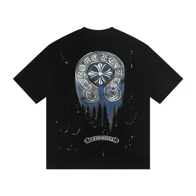 Chrome Hearts Dripping Horseshoe T-Shirt Black