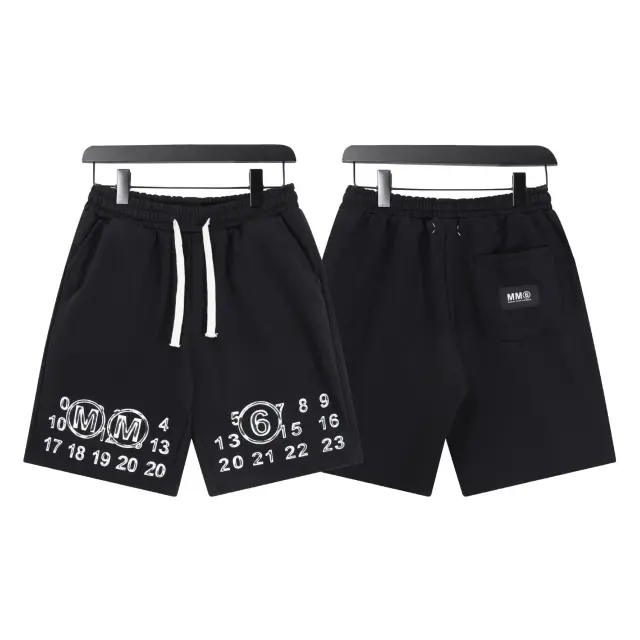 MM6 Maison Margiela Black Sweat Shorts