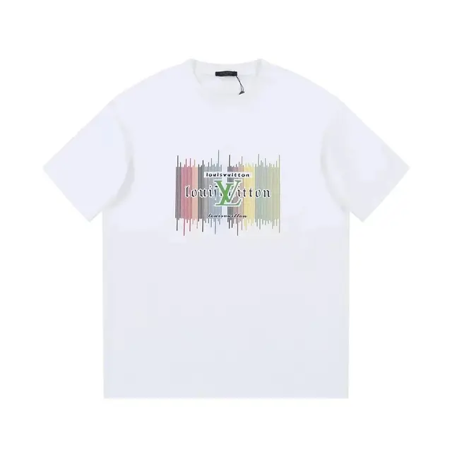 Louis Vuitton Barcode Graphic T-Shirt White