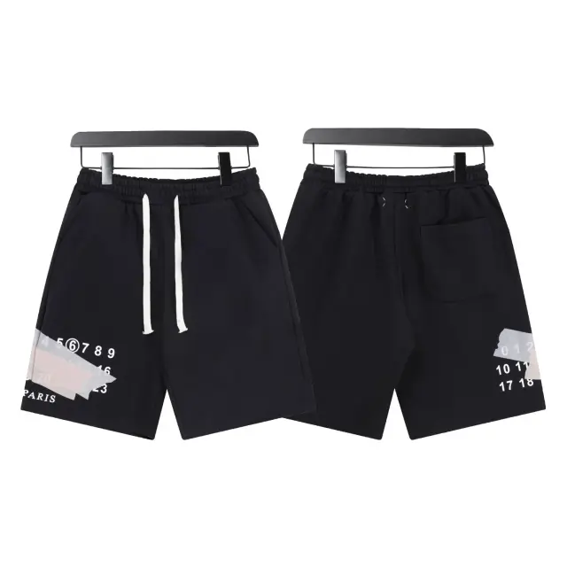 Maison Margiela Tape Detail Black Shorts