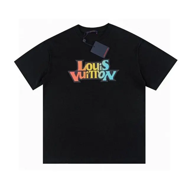 Louis Vuitton Gradient Logo T-Shirt Black
