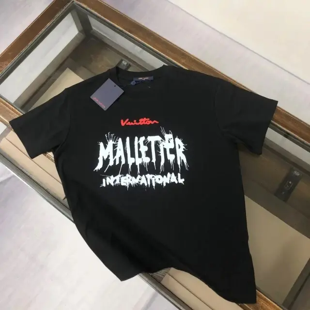 Louis Vuitton Malletier International T-Shirt Black White