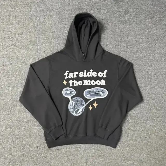 Broken Planet Far Side of the Moon Hoodie Dark Grey