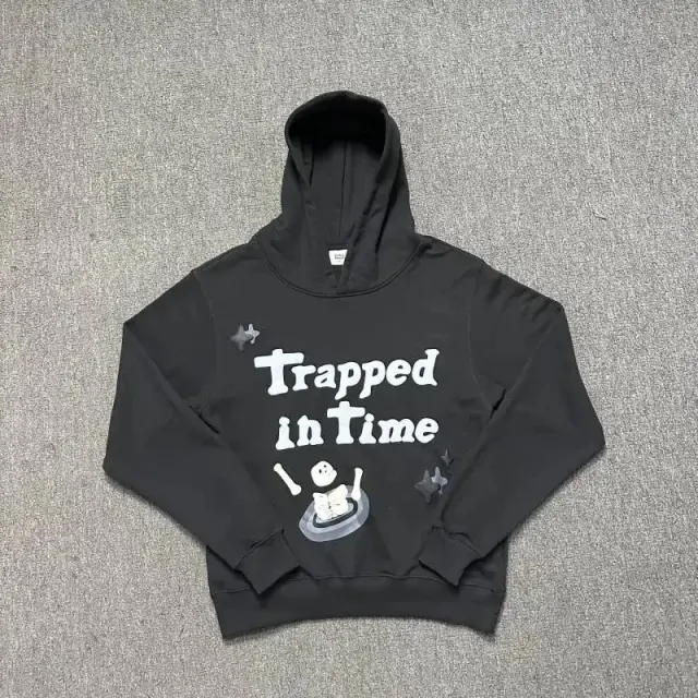 Broken Planet Trapped in Time Hoodie Dark Grey