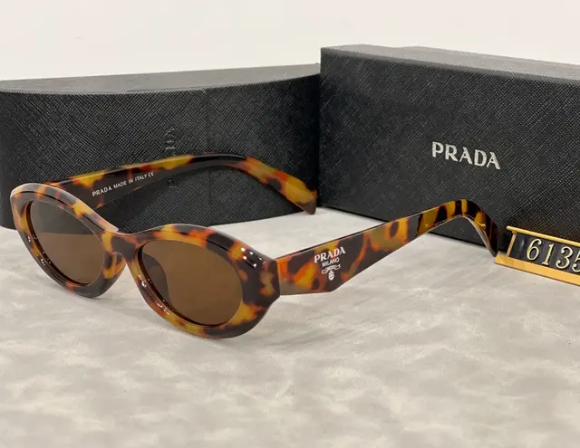 Prada Oval Sunglasses Tortoise