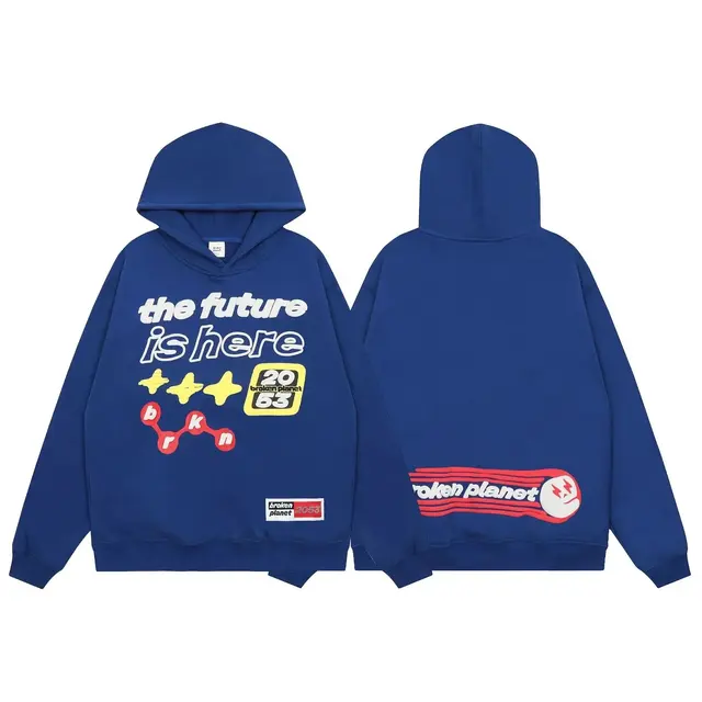 Broken Planet The Future Is Here Hoodie Blue