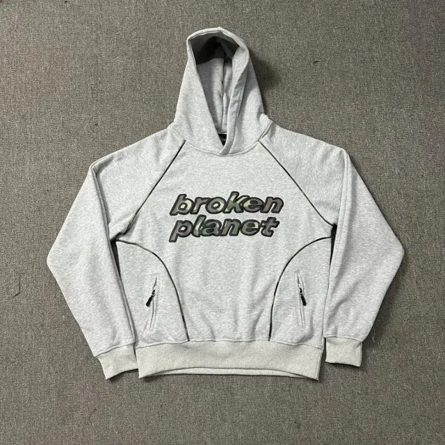 Broken Planet Hoodie Grey