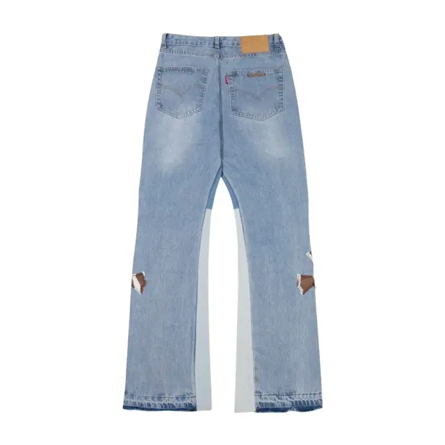 Chrome Hearts Flare Inseam Jeans Light Blue