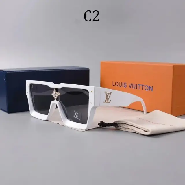 Louis Vuitton Square Sunglasses White