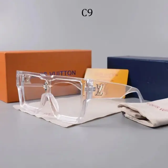Louis Vuitton Clear Square Sunglasses Transparent