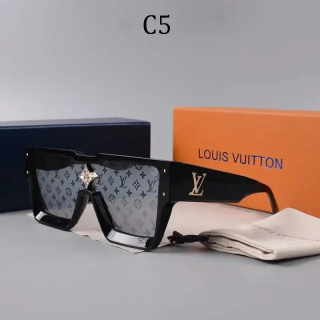 Louis Vuitton Monogram Square Sunglasses Black