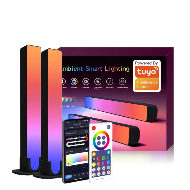 WiFi RGB Smart Atmosphere Light Bar Black