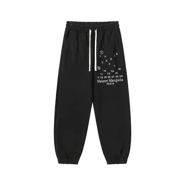 Maison Margiela Numeric Logo Sweatpants Black