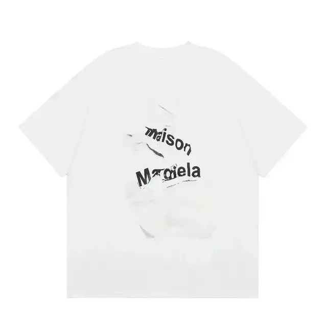 Maison Margiela Distressed Logo T-Shirt White