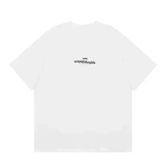 MM6 Maison Margiela Upside Down Logo T-Shirt White