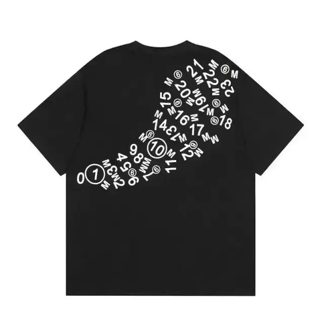 Maison Margiela Number Sequence Black T-Shirt