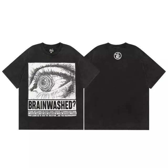 Hellstar Brainwashed T-Shirt Washed Black