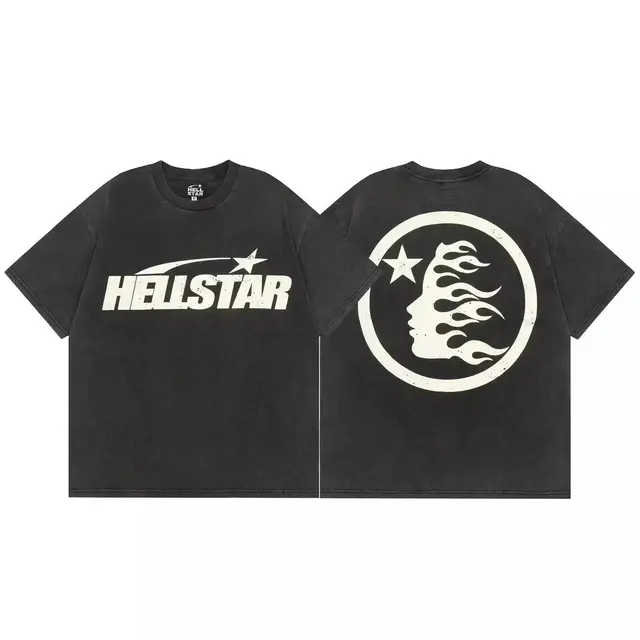 Hellstar Classic Logo T-Shirt Washed Black
