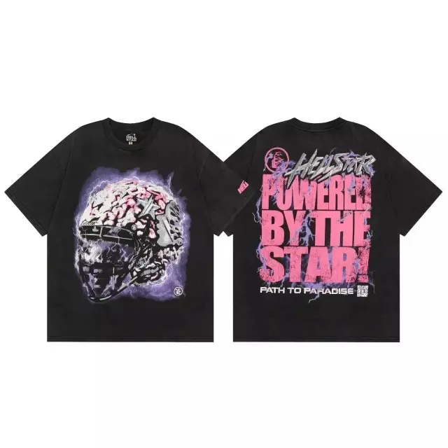 Hellstar Powered By The Star T-Shirt Black