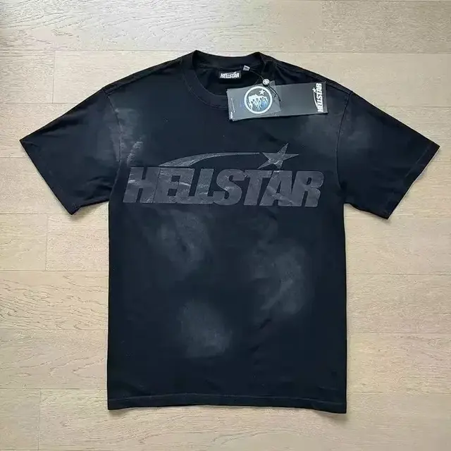 Hellstar Black Vintage Shooting Star T-Shirt