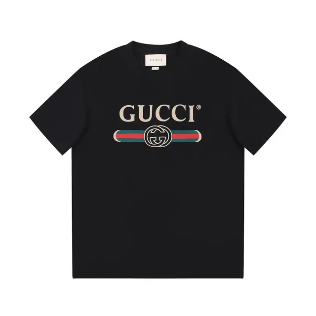 Gucci Web Stripe Logo T-Shirt Black