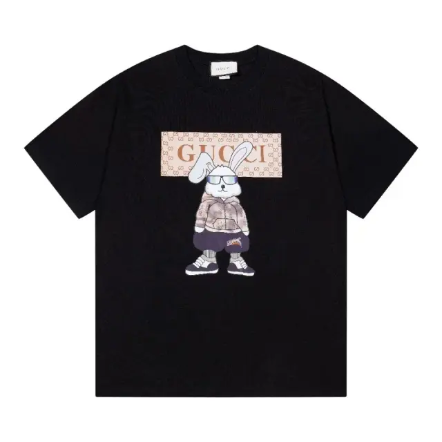 Gucci Bunny Graphic Black T-Shirt