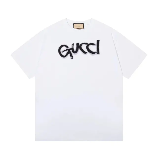 Gucci White Graffiti Logo T-Shirt
