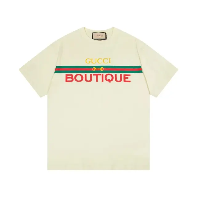 Gucci Off-White Boutique Stripe T-Shirt