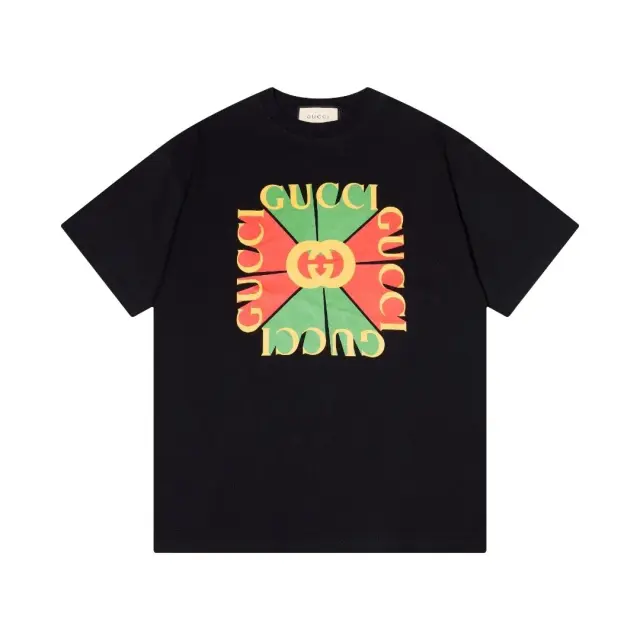 Gucci Kaleidoscopic Logo Black T-Shirt